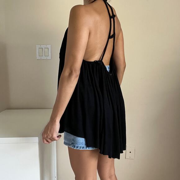 Free People Black Halter Top Size S - Picture 4 of 11